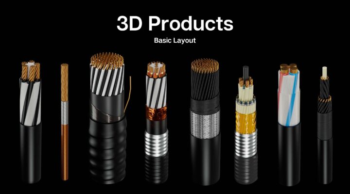 Product visualization. Nuclear power plant cables. Modeling and Rendering by Dante Art Studio Calgary.